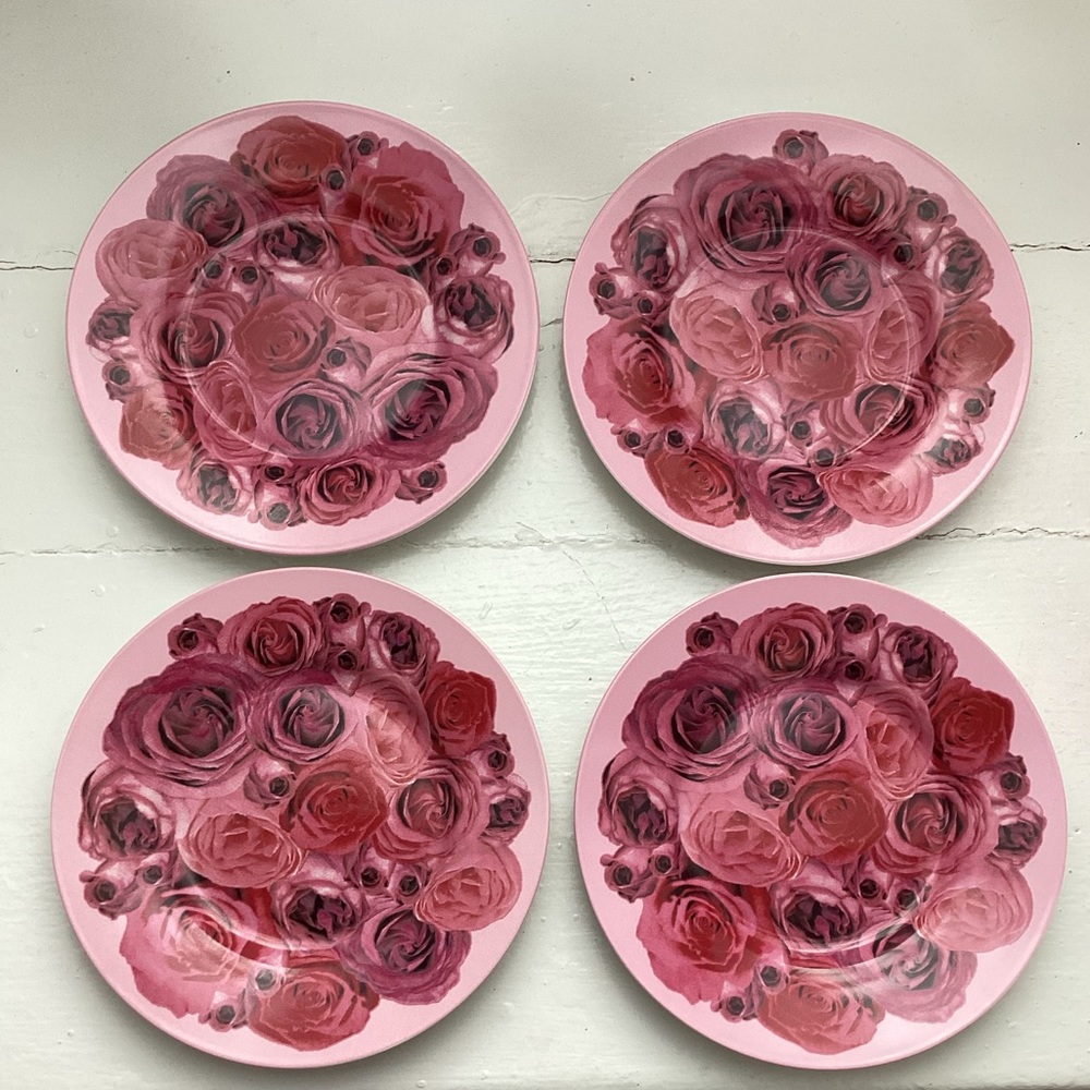Vintage Rosanna Boxed Set Of 4 Desert Plates.
